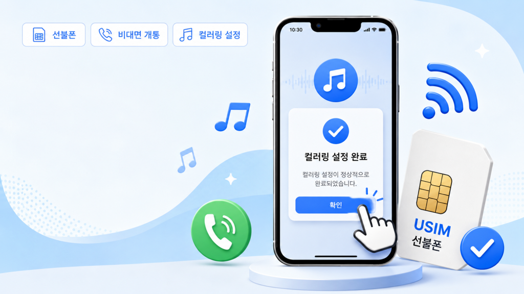 선불폰 컬러링 설정 안 된다고? 직접 해보니 가능했던 이유