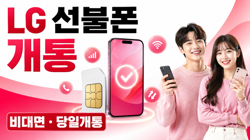 LG 선불폰 개통 방법 총정리｜비대면 당일개통부터 요금제까지