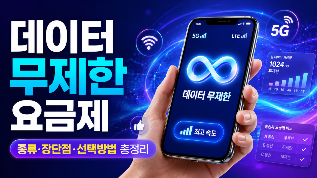 데이터 무제한 요금제의 모든 것: 종류, 장단점, 선택 방법까지 한 번에