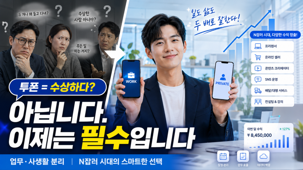 세컨드폰 투폰, 숨기기 위한 번호가 아니라 현대인의 새로운 업무 도구가 되다