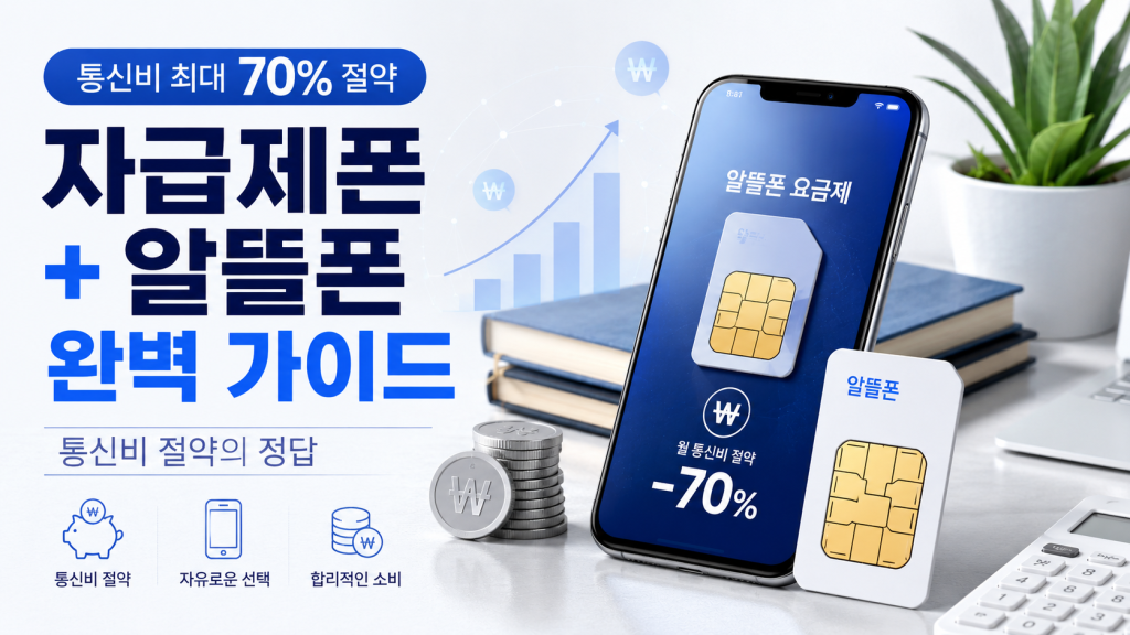 자급제폰 알뜰폰 조합, 통신비를 가장 현명하게 아끼는 방법