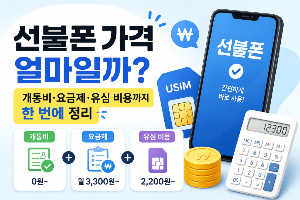 선불폰 가격선불폰 가격 얼마일까? 개통비·요금제·유심 비용까지 한 번에 정리 1 선불폰 가격선불폰 가격 얼마일까? 개통비·요금제·유심 비용까지 한 번에 정리