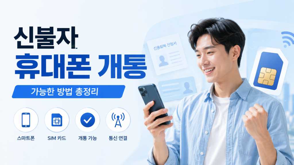 신불자 휴대폰 개통 가능한가요? 현실적인 방법과 절차 총정리