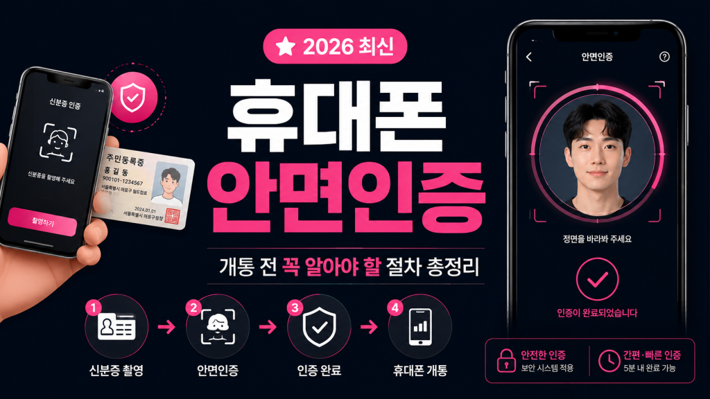 휴대폰 안면인식(안면인증) 완벽 가이드 | 개통 전 꼭 알아야 할 절차, 실패 원인, 해결 방법 총정리