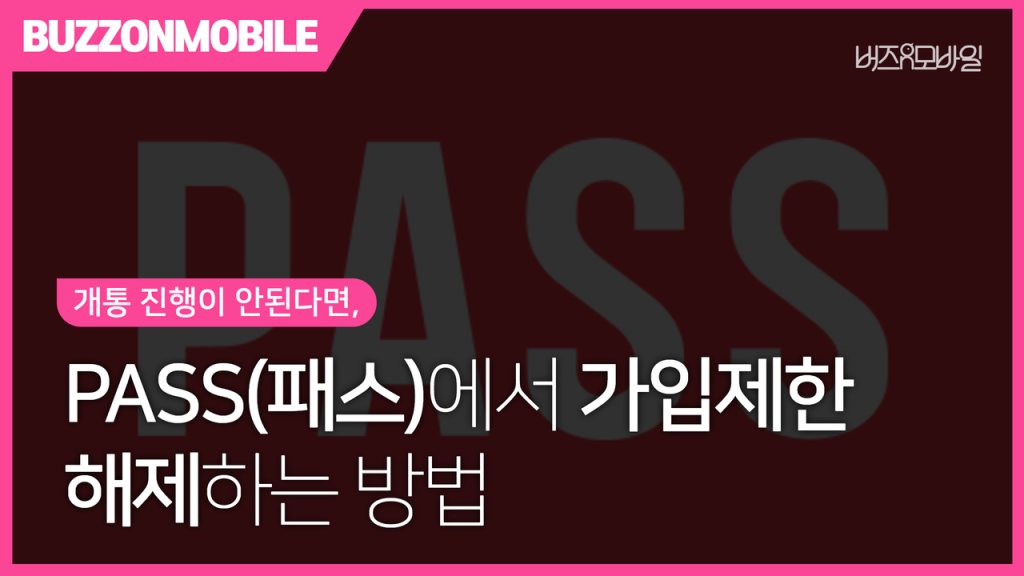 가입제한 해제방법 PASS(패스) 앱에서 5분만에 해제하는 방법 1 PASS(패스) 앱에서 가입제한 해제방법 - 명의도용방지 서비스 가입제한을 허용으로 변경하는 방법